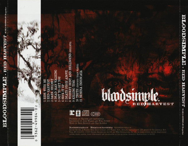 Bloodsimple : Red Harvest (CD, Album)