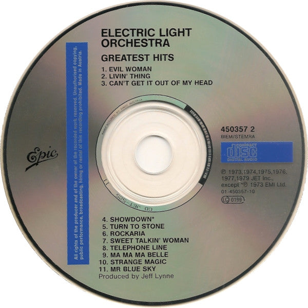 Electric Light Orchestra : ELO's Greatest Hits (CD, Comp)