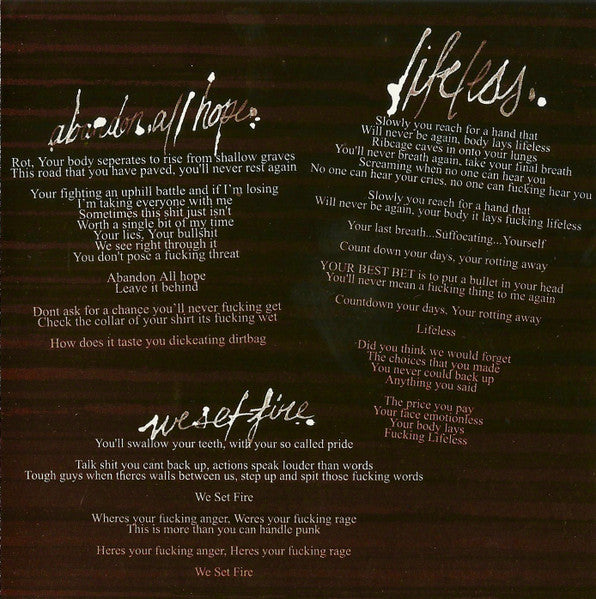 Years Spent Cold : Moving Heaven To Hell (CD, Album)