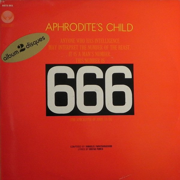 Aphrodite's Child : 666 (2xLP, Album, RE, Bla)