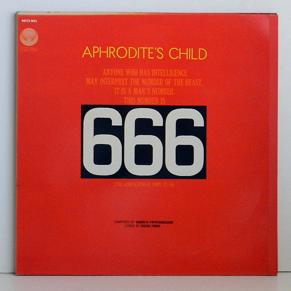 Aphrodite's Child : 666 (2xLP, Album, RE, Bla)