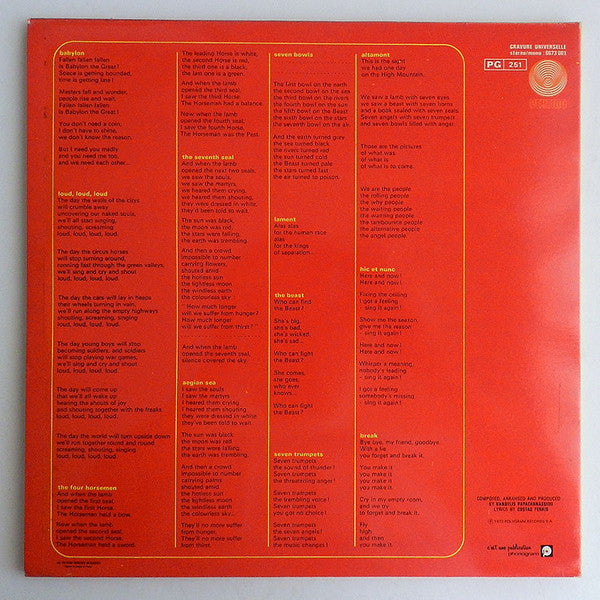 Aphrodite's Child : 666 (2xLP, Album, RE, Bla)