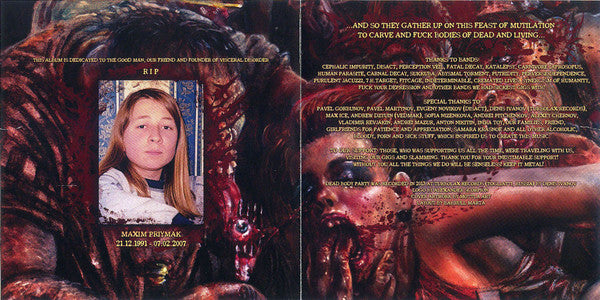 Visceral Disorder : Dead Body Party (CD, Album)