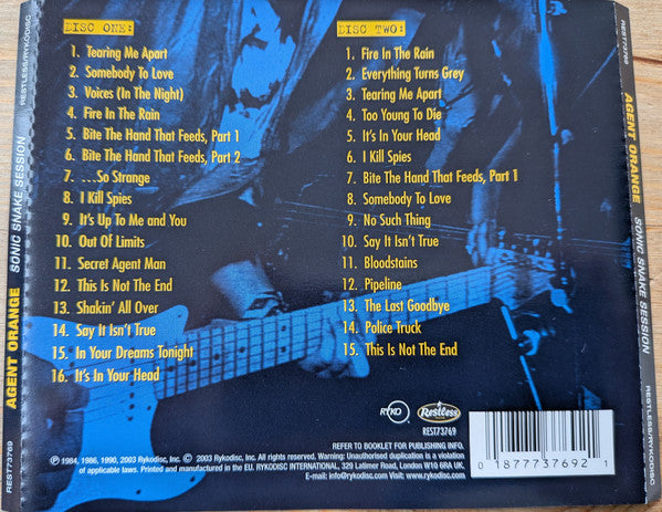 Agent Orange (7) : Sonic Snake Session (2xCD, Comp)