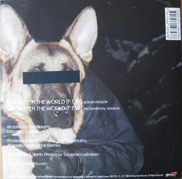 Turbonegro : F**k The World (F.T.W.) (7", Single)