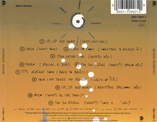 Beloved* : Blissed Out (CD, Album, Comp, RP)