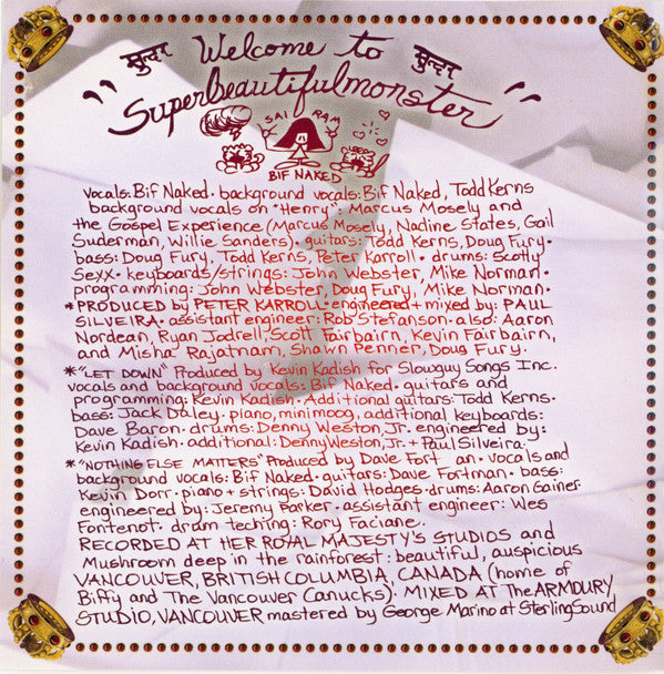 Bif Naked : Superbeautifulmonster (CD, Album)