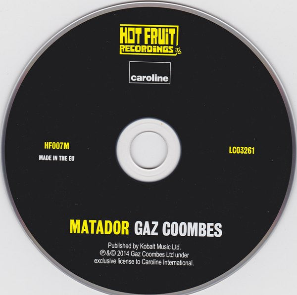 Gaz Coombes : Matador (CD, Album)