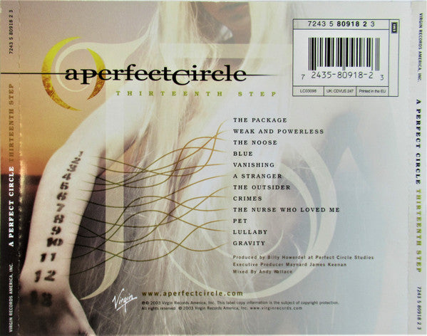 A Perfect Circle : Thirteenth Step (CD, Album, RE)