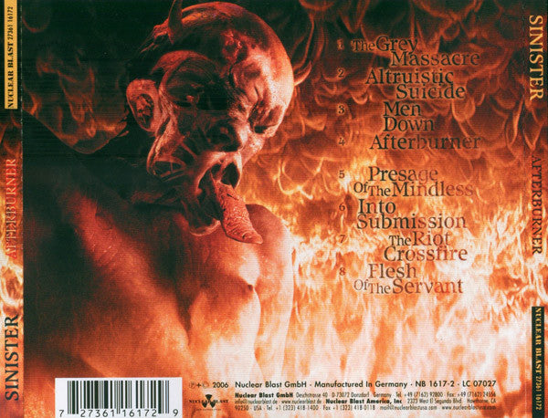 Sinister : Afterburner (CD, Album)