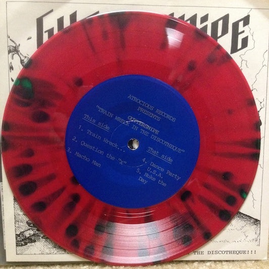 Guttersnipe (5) : Train Wreck In The Discotheque !!! (7", EP, Ltd, Red)