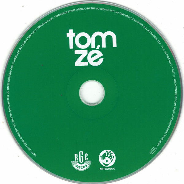 Tom Zé : Tom Zé (CD, Album, RE)