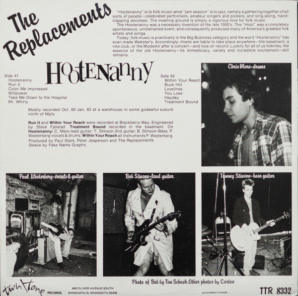 The Replacements : Hootenanny (LP, Album, Can)