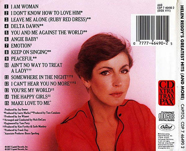 Helen Reddy : Helen Reddy's Greatest Hits (And More) (CD, Comp, RE, RM)