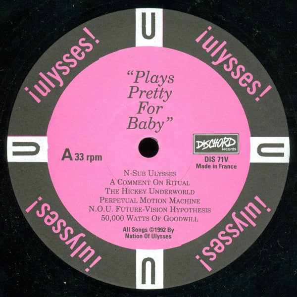 The Nation Of Ulysses : Plays Pretty For Baby (LP, Album, RE, RP, $8 )