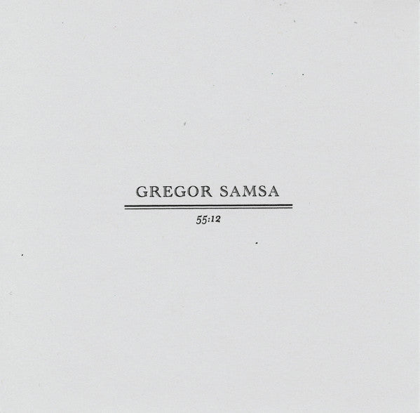 Gregor Samsa (3) : 55:12 (CD, Album, Car)