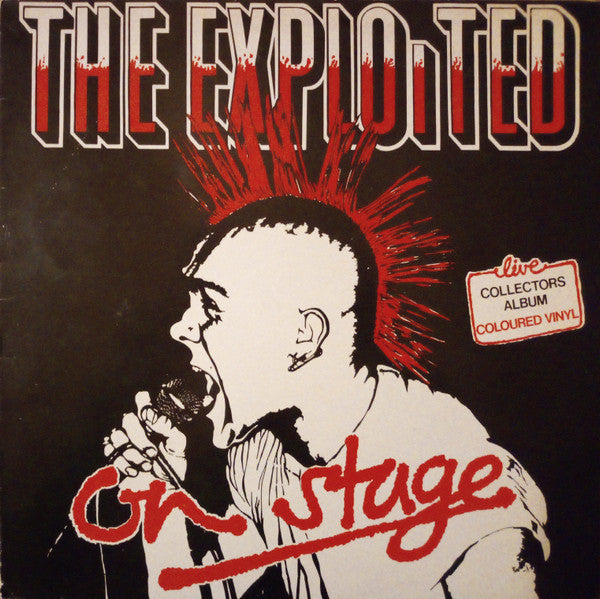 The Exploited : On Stage (LP, Album, P/Unofficial, Red)