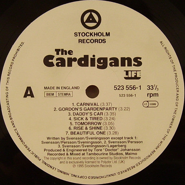 The Cardigans : Life (LP, Album)