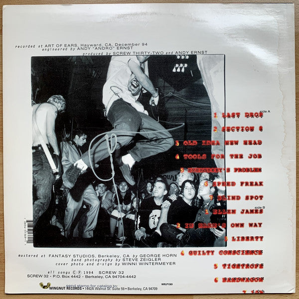 Screw 32 : Unresolved Childhood Issues (LP, Album)