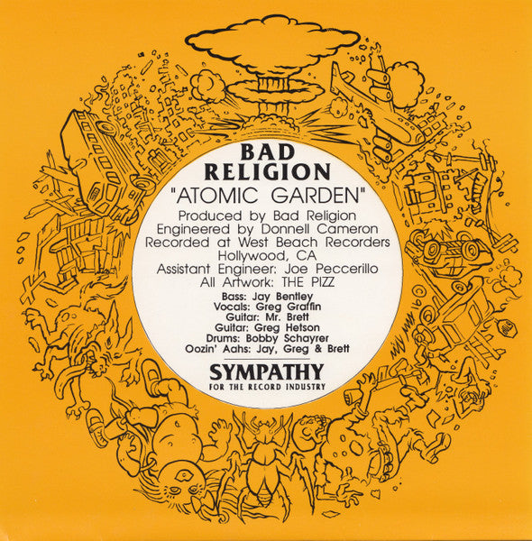 Bad Religion : Atomic Garden (7", S/Sided, Single, Etch)