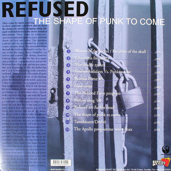 Refused : The Shape Of Punk To Come (A Chimerical Bombination In 12 Bursts) (LP, Album)