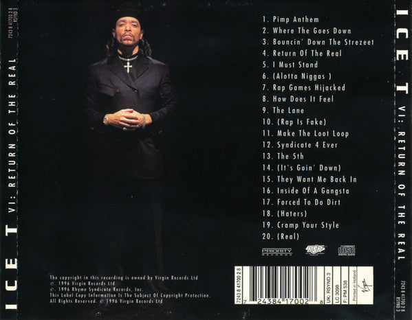 Ice-T : VI: Return Of The Real (CD, Album)