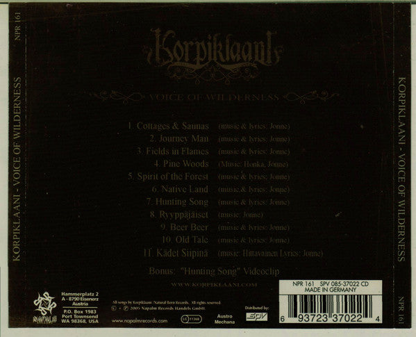 Korpiklaani : Voice Of Wilderness (CD, Album, Enh)