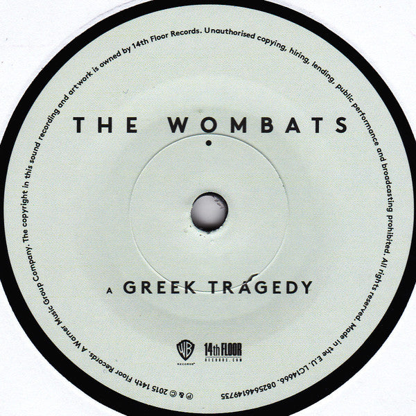 The Wombats : Greek Tragedy (7", Single, Ltd)