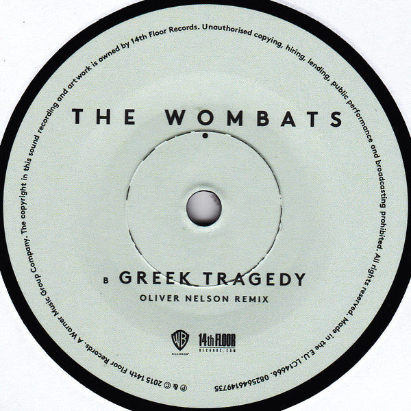 The Wombats : Greek Tragedy (7", Single, Ltd)