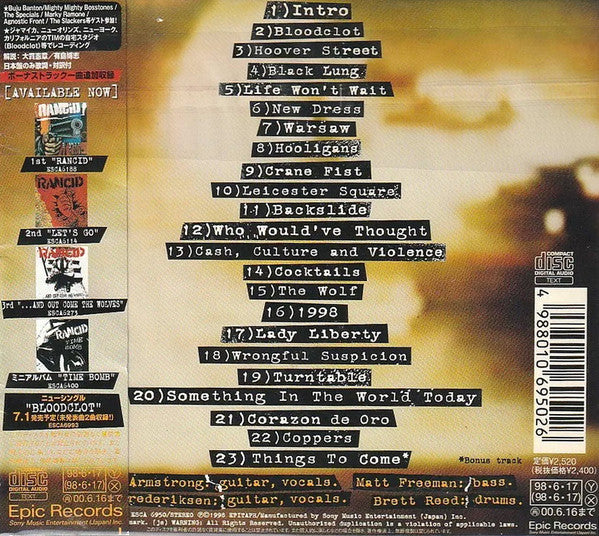 Rancid : Life Won't Wait (CD, Album, Dig)