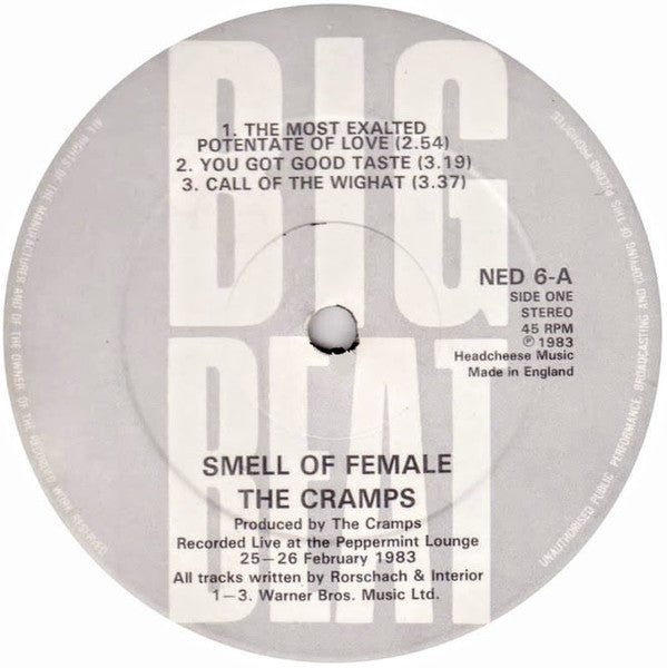 The Cramps : Smell Of Female (12", MiniAlbum, Lyn)
