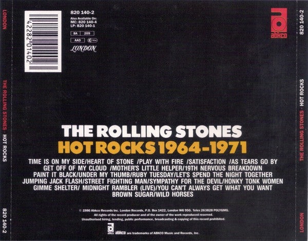 The Rolling Stones : Hot Rocks 1964-1971 (2xCD, Comp, RE, PDO)
