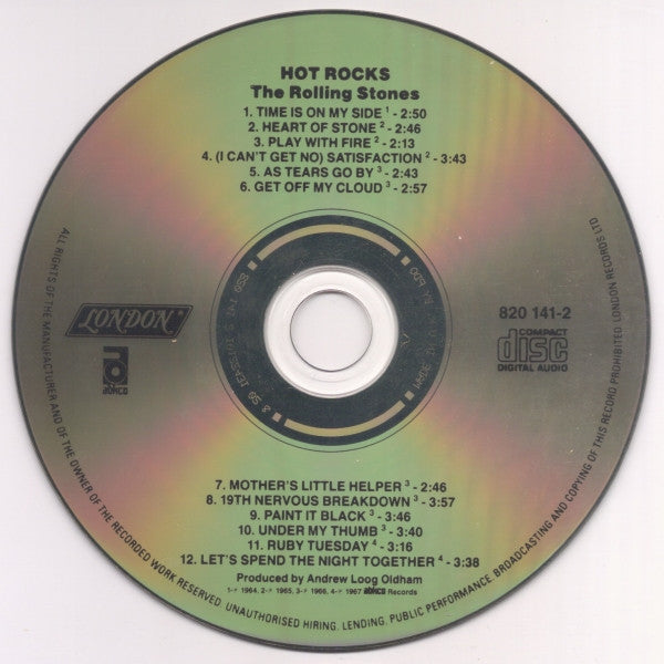 The Rolling Stones : Hot Rocks 1964-1971 (2xCD, Comp, RE, PDO)