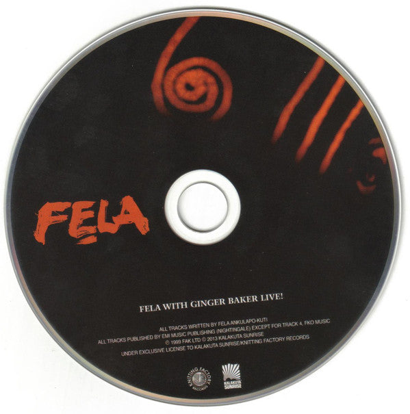 Fela Kuti And Africa 70 With Ginger Baker : Live! (CD, Album, RE)