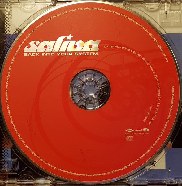 Saliva : Back Into Your System (CD, Album, Enh, S/Edition)