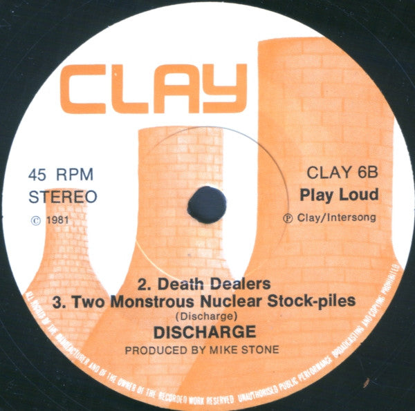 Discharge : Never Again (7", Single)