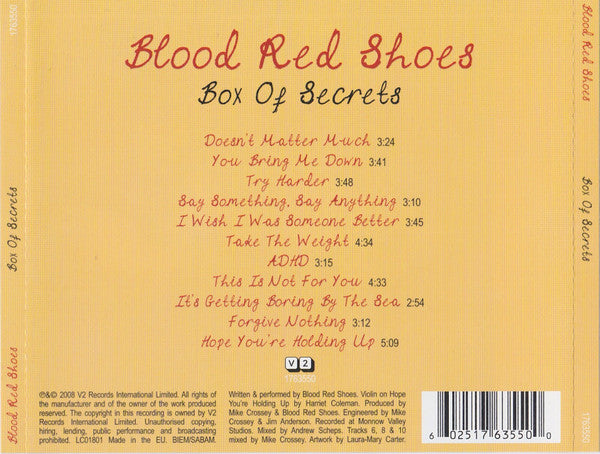 Blood Red Shoes : Box Of Secrets (CD, Album)