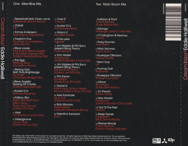 Eddie Halliwell : Cream Ibiza (2xCD, Comp, Mixed)