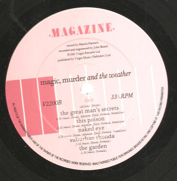 Magazine : Magic, Murder And The Weather (LP, Album)