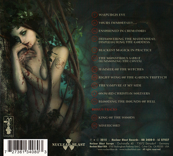 Cradle Of Filth : Hammer Of The Witches (CD, Album, Ltd, Dig)