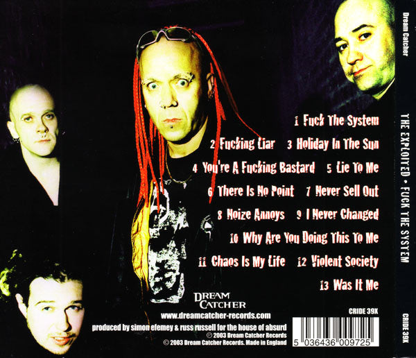 The Exploited : Fuck The System (CD, Album, Dig)