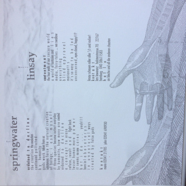 Springwater (2) / Linsay / Deamons Jaded Passion* : Three Parts Of Intense Emotion - Split (7", RP, Whi)