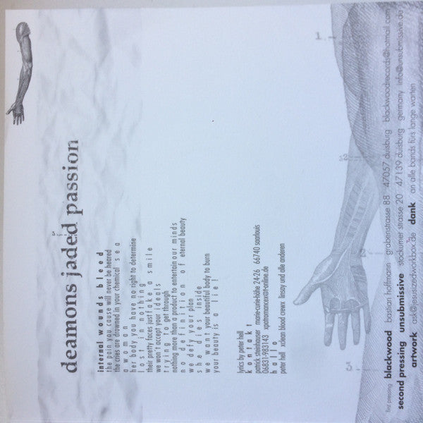 Springwater (2) / Linsay / Deamons Jaded Passion* : Three Parts Of Intense Emotion - Split (7", RP, Whi)