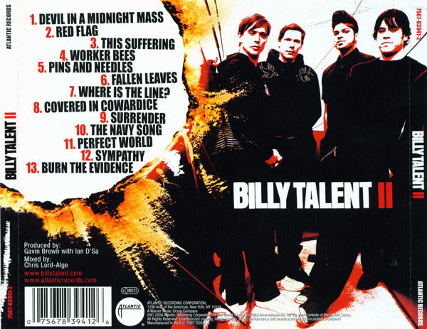 Billy Talent : Billy Talent II (CD, Album)