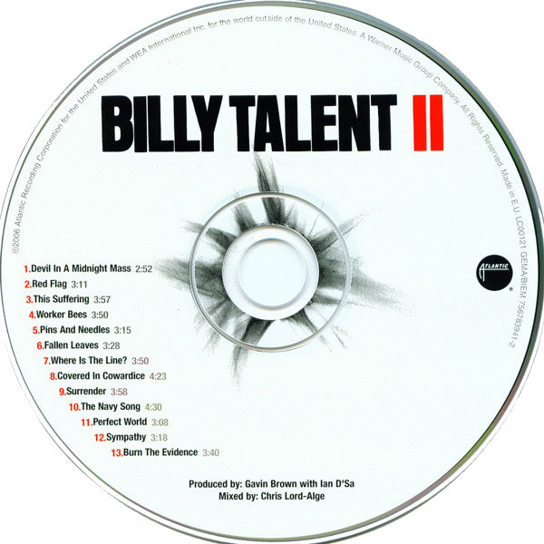Billy Talent : Billy Talent II (CD, Album)