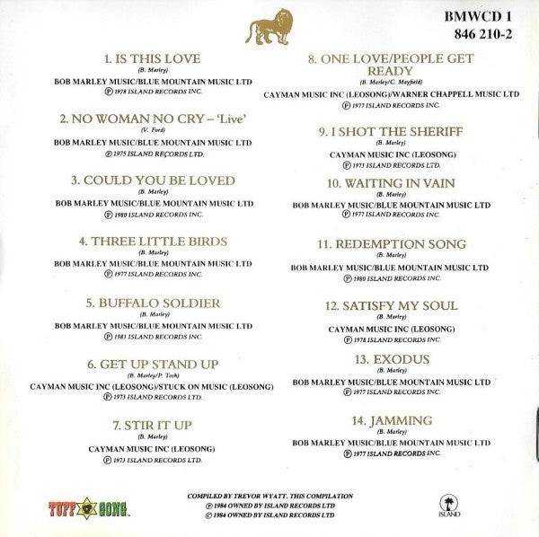 Bob Marley And The Wailers* : Legend (The Best Of Bob Marley And The Wailers) (CD, Comp, RM)