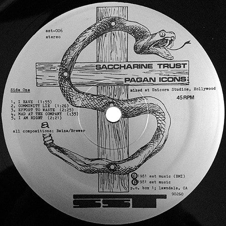 Saccharine Trust : Paganicons (12", RE)