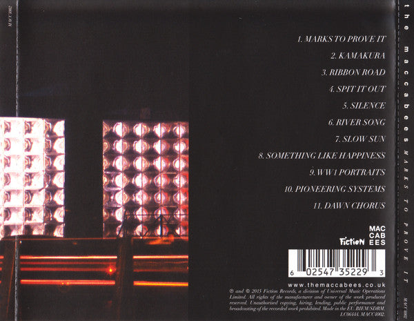 The Maccabees : Marks To Prove It  (CD, Album)