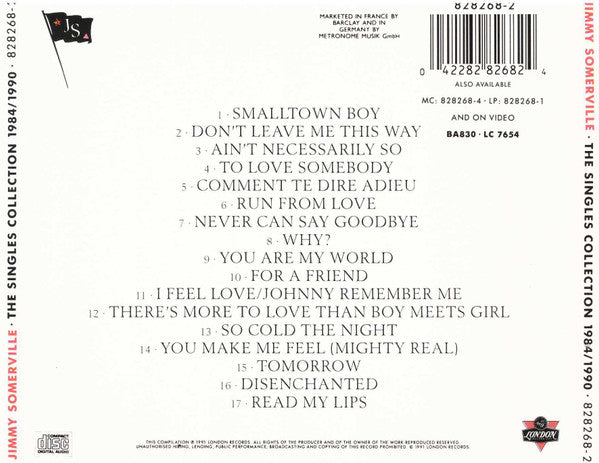 Jimmy Somerville, Bronski Beat And The Communards : The Singles Collection 1984/1990 (CD, Comp)