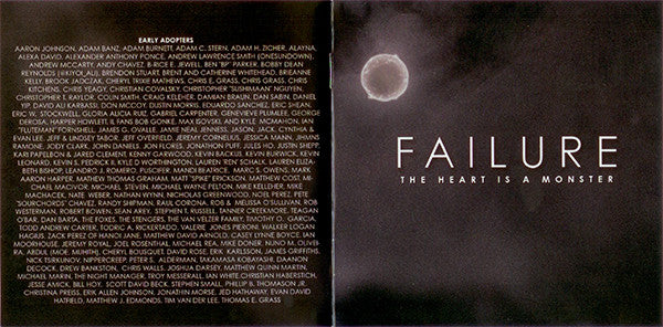 Failure : The Heart Is A Monster (CD, Album, Dig)
